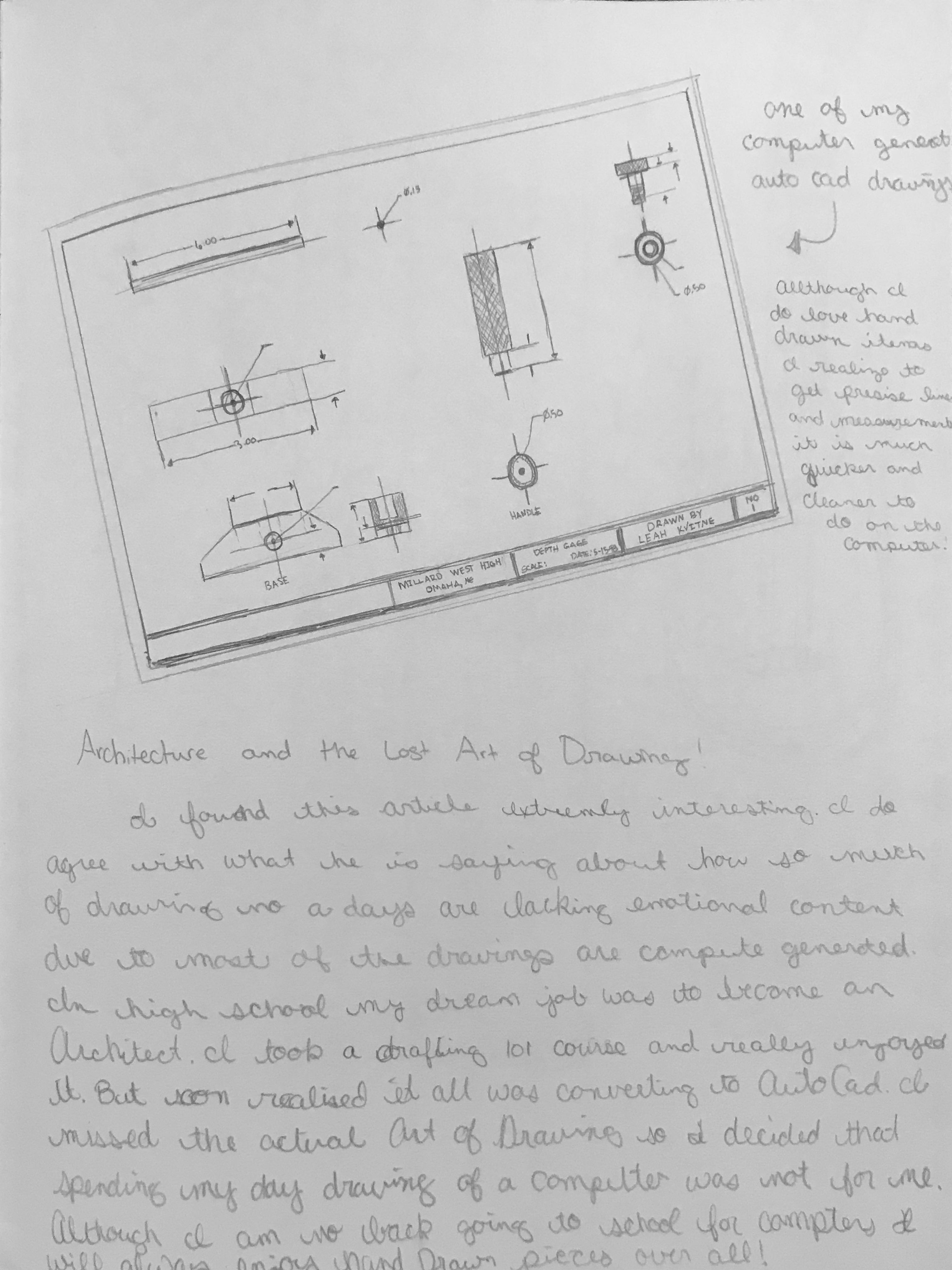 <em>Drafting Dreams</em><br>Pencil on sketchbook paper<br>14 in x 12 in