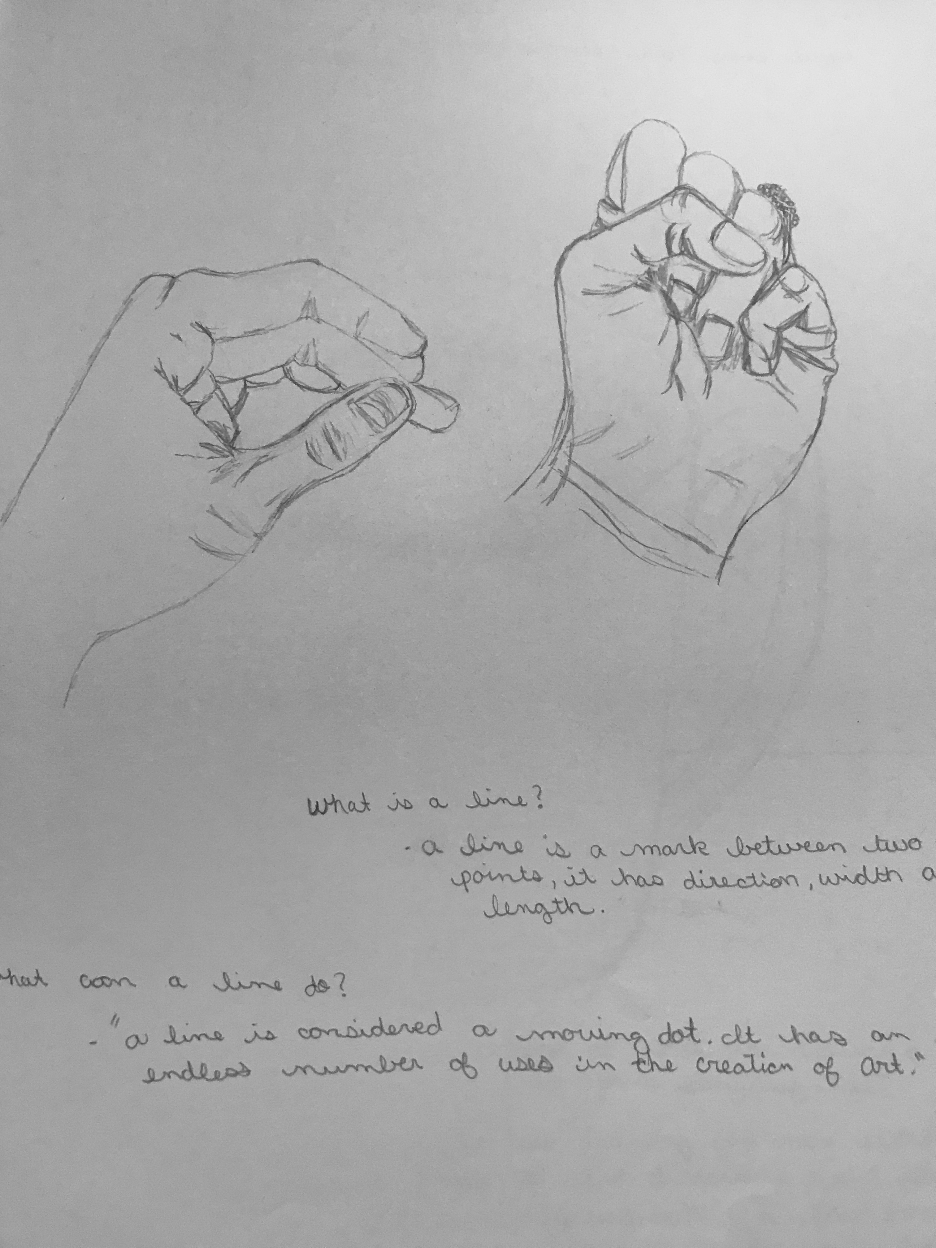 <em>Lines</em><br>Pencil on Sketchbook Paper<br>14 in x 12 in